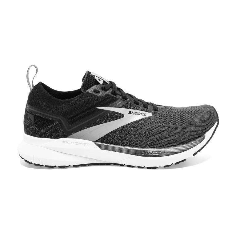 Brooks RICOCHET 3 Lightweight Road Running Shoes Mens Online - Black/Blackened Pearl/White (OCY98657